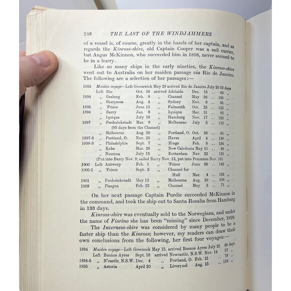 Vintage Last of the Windjammers Sailing Ships Lubbock - Volume 2 - READ DESCR - Picture 11 of 13